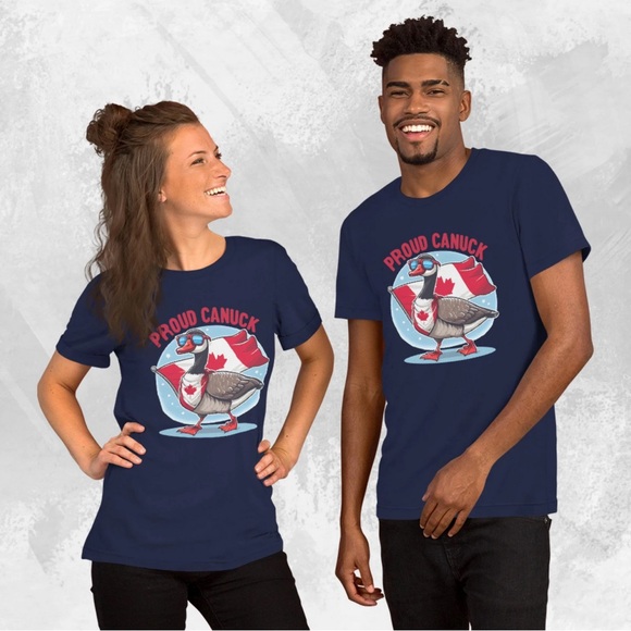 Proud Canuck Goose Funny Unisex t-shirt - Picture 10 of 11